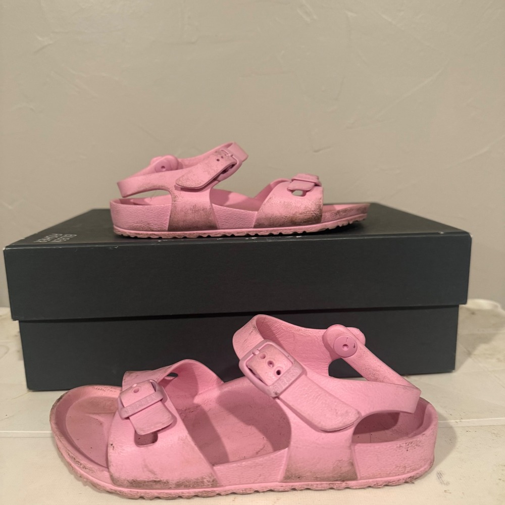 Birkenstock Rio EVA Sandals‎ Kids Pink Fair Waterproof Strappy Buckle